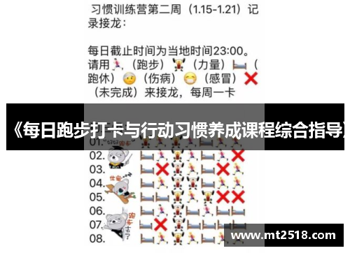 《每日跑步打卡与行动习惯养成课程综合指导》